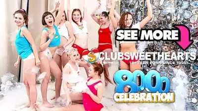 Epic 8000th Porn Scene Bash: Club Sweethearts Go Wild!