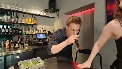 Naughty Bride's Wild Night: Cheating with Groom's Sexy Bartender Pal