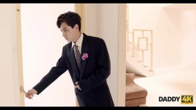 Tiny Blonde Takes a Wild Ride on Groom's Hot Stepdad Before the Wedding