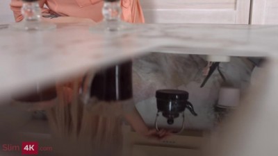 Blonde Teen's Kitchen Anal Adventure: Naughty House Action (+18)
