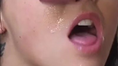 Tattooed Babe in Latex Takes on Wild Threesome with Double Penetration