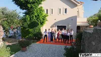 Wild Anal Orgy Madness at a Bachelor Bash!