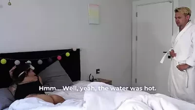 Getting Dirty with My Stepbro's Wife During His Shower