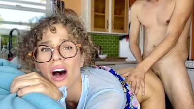 Wild Kitchen Exploration: Taking Anal LesStepsons from the Chef