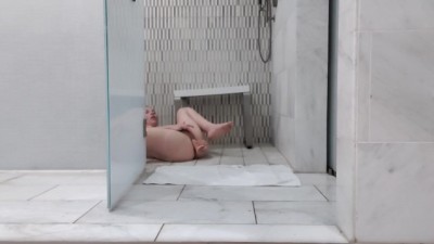 Steamy Solo Hotel Shower Fun