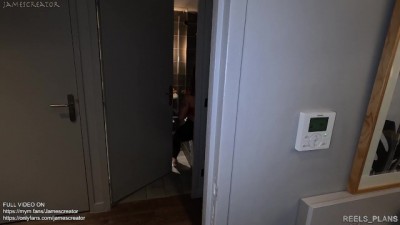 Cheating French Babe Gets Caught Masturbating and Fucked by Roommate