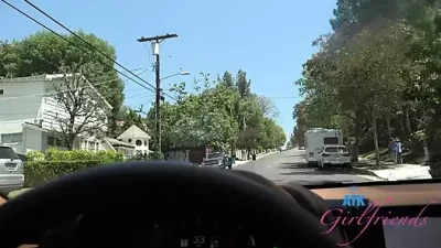 Beach Babe Playtime and Roadside Blowjob POV Adventure