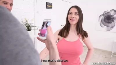 Sell Your GF: Clueless Busty Girlfriend Gets Fucked
