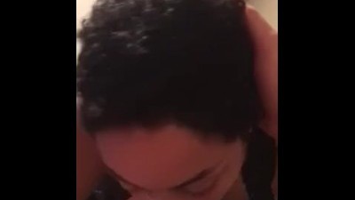 Ebony Milf Gives Pregnant Head Like a Pro