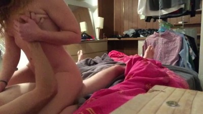 Taking control in his dorm room