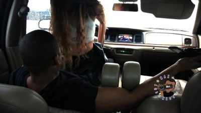 Rainy Day Car Head And Sex with slim thick latina babe almost caught