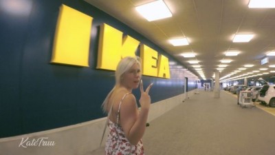 Very Risky PUBLIC 4K IKEA Shopping BLOWJOB, FUCK and CUM SWALLOW
