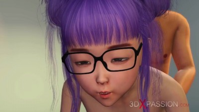 Japanese Amature Teen Nerd Schoolgirl in Glasses getting Fucked in the Candy Room (+18)