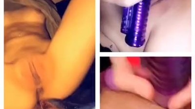 Horny Aj smokes and gets herself horny After Stepdaddy goes to bed