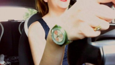 Italian Stepmom Masturbates in the Car while taking her Son to School