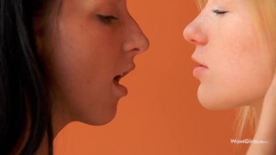 WOWGIRLS HOTTEST Wild Paloma and Innocent Rea in their first Lesbian Date. Instant Boner!