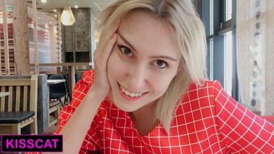 Public Agent Sex with Russian Teen in Mc'Donalds Toilet & Cum on Tits (+18)