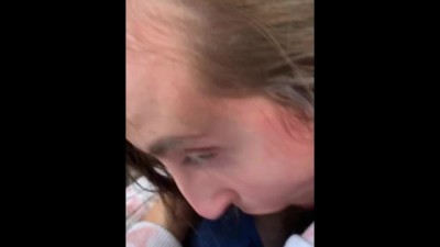 Firstclass Blowjob Sloppy Head on the Plane