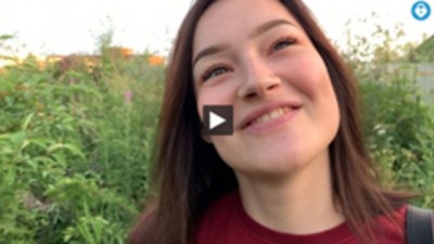 Public Outdoor Blowjob with Creampie from Shy Teen Girl in the Bushes (+18)