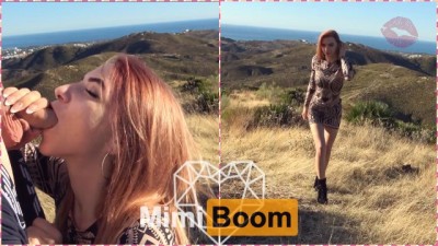 A Beautiful Day to get a Blowjob on Top of the Mountain in South Spain - Mimi Boom