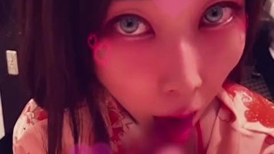 Beautiful Japanese Lady Loves Sex Exchanging Spits | Kimono / Yukata Cosplay | Short Version