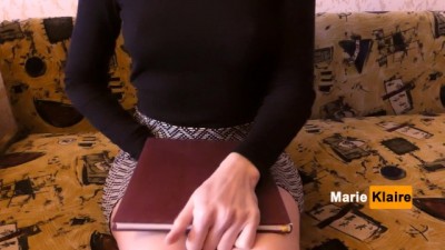 Masturbation in the Office during an Interview, Play Pussy Public