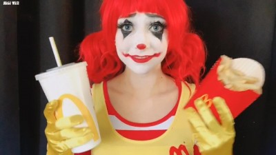 Sexy MCdonals Employee - INDIGO WHITE