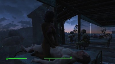 Cowgirl Porn in a Building with Glass Windows | Adult Games