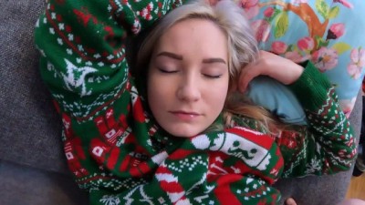 She comes for Christmas to Home and Jerk Stepdad Gave her Chocolate