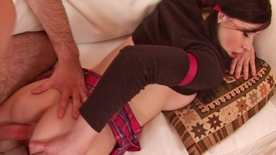 Cute Teen with Big Boobs Covered in Cum (+18)