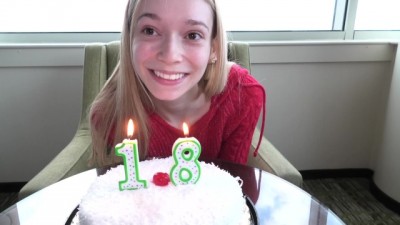 Very Petite Blonde has just Turned 18 and is Making her Porn Debut