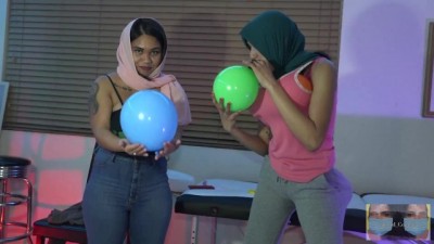 What? Balloon Stuffings in Boobs and Ass? how can this be with 2 Women!?