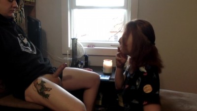 Cute Amateur Redhead gives first Smoking Blowjob