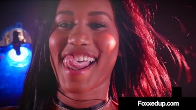 Ebony Slut Jenna Foxx Face Fucks a Cock & Needs Cum Eating !