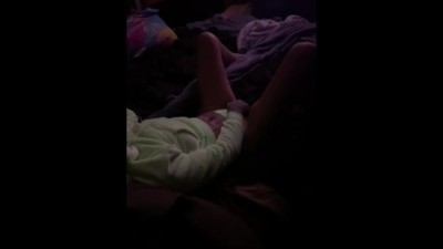 Caught Girlfriend Rubbing her Pussy