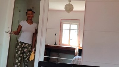 Hot ebony young maid fucking (+18)