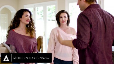 Massive Natural Tits Lesbian Sneaks Out To Satisfy Cock Cravings!