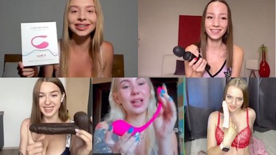 Having fun with the girls on a video call.