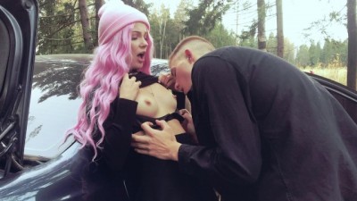 Succumbed to temptation and fucked a cute demon in the forest