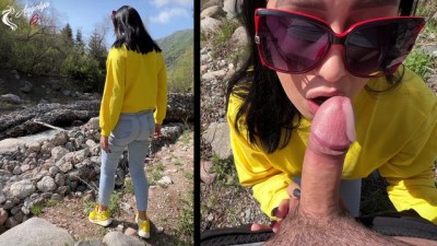 Tourists decided to make a blowjob