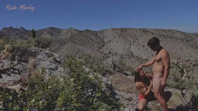 Blowjob on Mountain Top While Hiking