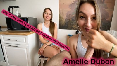 A Neighbor Came For Tea and Got Cum in Her Mouth