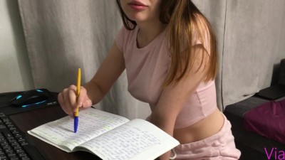 Slutty Step Sister Deepthroats My Cock