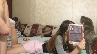 WAITED UNTIL SHE FINISHED THE BOOK AND FUCKED HER