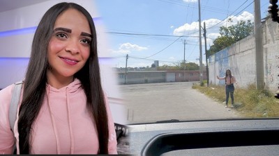 I find a sexy girl alone in the middle of the road