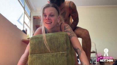First time anal, rough and passionate couple fuck.