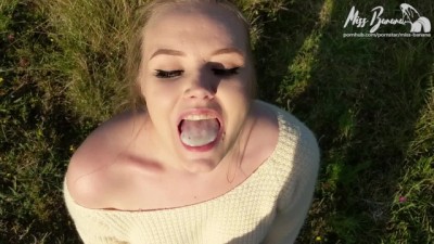 Sucking cock in nature and a deer saw us!