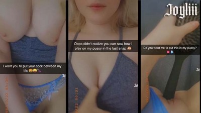 Sexting my step bro on Snapchat until he fucks me and cums in my pussy (@real.joyliii add me)