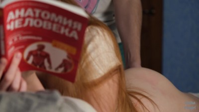 a redhead schoolgirl from Russia