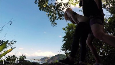 Wild Jungle Adventure: Horny Couple's Risky Hiking Sex Adventure